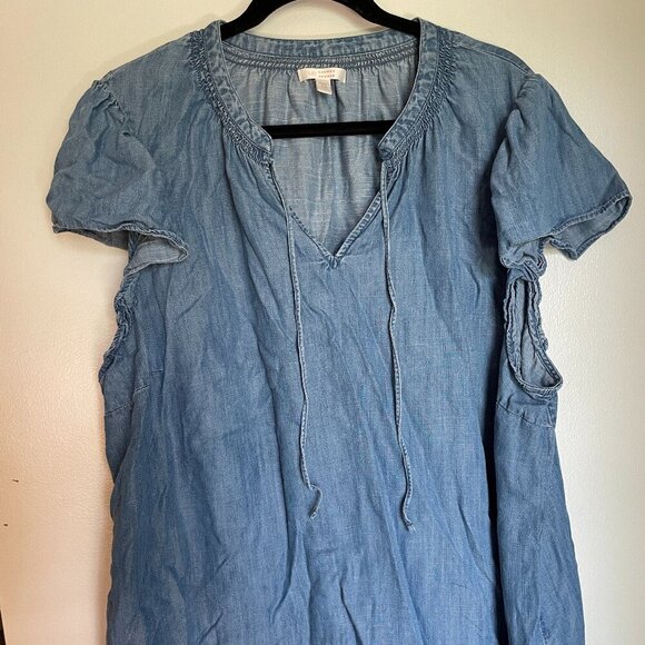 LC Lauren Conrad Tops - 3X Lauren Conrad Blue Flowy Top